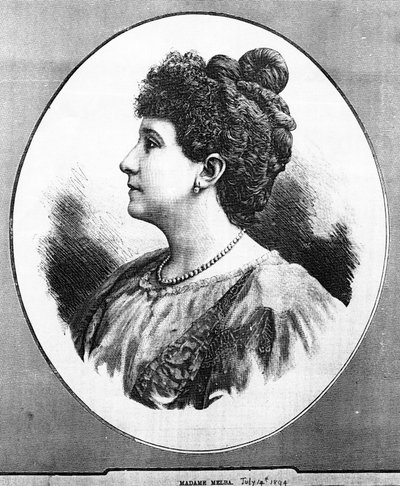 Madame Melba, 1894 by English School